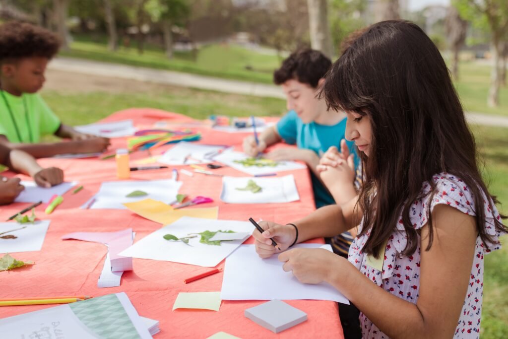 kids sensory and outdoor learning activities
